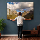 Yosemite Valley River Landscape Wall Art Canvas Print, by MyGreatCanvas | Canvas Wall Art Prints | Photo Prints & Wall Decor