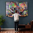 Graffiti Football Helmets Wall Art Canvas Print, Urban by MyGreatCanvas | Canvas Wall Art Prints | Photo Prints & Wall Decor