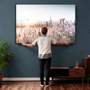Lavender Field Wall Art Canvas Print, Butterfly Floral by MyGreatCanvas | Canvas Wall Art Prints | Photo Prints & Wall Decor