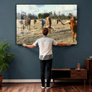 Texas Longhorn Wall Art Canvas Print, Western Ranch Cattle by MyGreatCanvas | Canvas Wall Art Prints | Photo Prints & Wall Decor