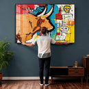 Basquiat Style Bull Graffiti Wall Art Canvas Print, Street by MyGreatCanvas | Canvas Wall Art Prints | Photo Prints & Wall Decor