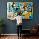 Basquiat Style Bird Bull Graffiti Wall Art Canvas Print, by MyGreatCanvas | Canvas Wall Art Prints | Photo Prints & Wall Decor