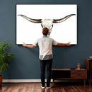 Longhorn Skull Wall Art Canvas Print – Rustic Western by MyGreatCanvas | Canvas Wall Art Prints | Photo Prints & Wall Decor