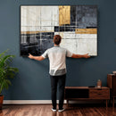 Gold Abstract Wall Art Canvas Print, Modern Luxury Geometric by MyGreatCanvas | Canvas Wall Art Prints | Photo Prints & Wall Decor