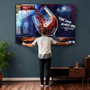 Red Wine Splash Abstract Wall Art Canvas Print, Modern Wine by MyGreatCanvas | Canvas Wall Art Prints | Photo Prints & Wall Decor
