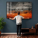 Black Orange Abstract Wall Art Canvas Print Modern Textured by MyGreatCanvas | Canvas Wall Art Prints | Photo Prints & Wall Decor