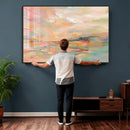 Abstract Pastel Landscape Wall Art Canvas Print – Soft Pink by MyGreatCanvas | Canvas Wall Art Prints | Photo Prints & Wall Decor
