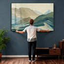 Abstract Mountain Landscape Wall Art Canvas Print – Textured by MyGreatCanvas | Canvas Wall Art Prints | Photo Prints & Wall Decor