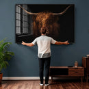 Highland Cow Wall Art Canvas Print – Moody Dark Rustic by MyGreatCanvas | Canvas Wall Art Prints | Photo Prints & Wall Decor