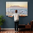 Seagulls Over Ocean Wall Art Canvas Print – Coastal Beach by MyGreatCanvas | Canvas Wall Art Prints | Photo Prints & Wall Decor