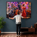 Jazz Band Canvas Wall Art — Jazz Club Singer Saxophone Print by MyGreatCanvas | Canvas Wall Art Prints | Photo Prints & Wall Decor