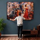 Jazz Band Canvas Wall Art — Jazz Club Singer Saxophone Print by MyGreatCanvas | Canvas Wall Art Prints | Photo Prints & Wall Decor