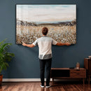 Neutral Wildflower Field Canvas Wall Art — Beige Earth Tone by MyGreatCanvas | Canvas Wall Art Prints | Photo Prints & Wall Decor