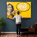 Pop Art Print Bathroom Sign Wall Art Canvas Print — Funny by MyGreatCanvas | Canvas Wall Art Prints | Photo Prints & Wall Decor