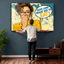 Pop Art Print Bathroom Sign Wall Art Canvas Print — Funny by MyGreatCanvas | Canvas Wall Art Prints | Photo Prints & Wall Decor