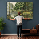 Forest Stream Canvas Wall Art, Peder Monsted A Forest Stream by MyGreatCanvas | Canvas Wall Art Prints | Photo Prints & Wall Decor