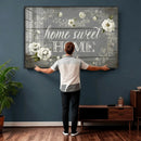 Home Sweet Home Wall Art Canvas Print, Floral Farmhouse by MyGreatCanvas | Canvas Wall Art Prints | Photo Prints & Wall Decor