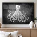 Black White Octopus Wall Art Canvas Print by MyGreatCanvas | Canvas Wall Art Prints | Photo Prints & Wall Decor