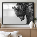 Black and White Grizzly 399 Bear Canvas Print Wall Art | by MyGreatCanvas | Canvas Wall Art Prints | Photo Prints & Wall Decor