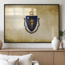Massachusetts Flag Wall Art Canvas Print by MyGreatCanvas | Canvas Wall Art Prints | Photo Prints & Wall Decor