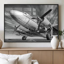 Vintage Airplane on Runway Canvas Print by MyGreatCanvas | Canvas Wall Art Prints | Photo Prints & Wall Decor