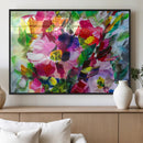 Oil Flower Abstract Canvas Print by MyGreatCanvas | Canvas Wall Art Prints | Photo Prints & Wall Decor