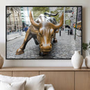 Charging Bull Wall Art Canvas Print