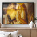 Gold Buddha Statue Hands Wall Art Canvas Print by MyGreatCanvas | Canvas Wall Art Prints | Photo Prints & Wall Decor