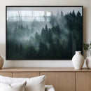 Misty Forest Wall Art – Serene Green Landscape Canvas Print, by MyGreatCanvas | Canvas Wall Art Prints | Photo Prints & Wall Decor