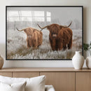 Longhorn Cattle Wall Art Canvas Print, Framed Farmhouse by MyGreatCanvas | Canvas Wall Art Prints | Photo Prints & Wall Decor