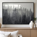 Misty Forest Canvas Wall Art – Monochrome Triptych Pine Tree by MyGreatCanvas | Canvas Wall Art Prints | Photo Prints & Wall Decor