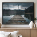 Wooden Bridge Near Lake Wall Art Canvas Print by MyGreatCanvas | Canvas Wall Art Prints | Photo Prints & Wall Decor