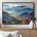 Misty Mountain Sunrise Triptych Canvas Print – Autumn by MyGreatCanvas | Canvas Wall Art Prints | Photo Prints & Wall Decor
