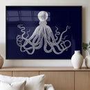 Blue Octopus Wall Art Canvas Print by MyGreatCanvas | Canvas Wall Art Prints | Photo Prints & Wall Decor