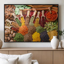 Herbs and Spices Art Canvas Print for Kitchen Kitchen,