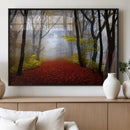 Foggy Forest Wall Art Landscape Canvas Print