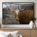 Framed Big Cow Animal Wall Art Canvas Print by MyGreatCanvas | Canvas Wall Art Prints | Photo Prints & Wall Decor