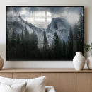 Yosemite National Park El Capitan Foggy Mountain Wall Art | by MyGreatCanvas | Canvas Wall Art Prints | Photo Prints & Wall Decor