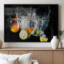 Kitchen Wall Art, Kitchen Fruits Art Canvas Print
