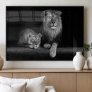 Lion Family Wall Art Canvas Print – Framed Majestic Wildlife by MyGreatCanvas | Canvas Wall Art Prints | Photo Prints & Wall Decor