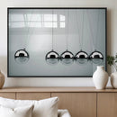 Newton's Cradle Wall Art Canvas Print, Framed Newton Cradle
