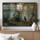 Baby Bears in Forest Wall Art Canvas Print by MyGreatCanvas | Canvas Wall Art Prints | Photo Prints & Wall Decor