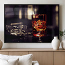 Whiskey and Cigar Canvas – Luxurious Wall Art for Home or