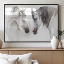 White Horse Wall Art Animal Canvas Print by MyGreatCanvas | Canvas Wall Art Prints | Photo Prints & Wall Decor