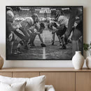 American Football Wall Art Canvas Print Framed Stadium Sport