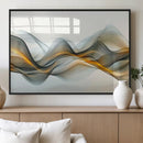 Abstract Wave Canvas Wall Art – Fluid Contemporary Elegance