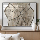 Abstract Wood Tree Ring Wall Art - Ready to Hang Minimalist