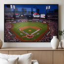 St. Louis Cardinals Baseball Team Print - Busch Stadium Wall by MyGreatCanvas | Canvas Wall Art Prints | Photo Prints & Wall Decor