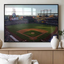 Colorado Rockies Coors Field Wall Art Canvas Print - MLB