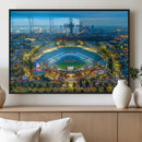 Los Angeles Dodgers Wall Art Canvas, Dodger Stadium Wall Art